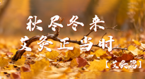 【健康/艾灸】秋盡冬來，艾灸正當(dāng)時(shí)——解鎖季節(jié)交替的養(yǎng)生密碼！